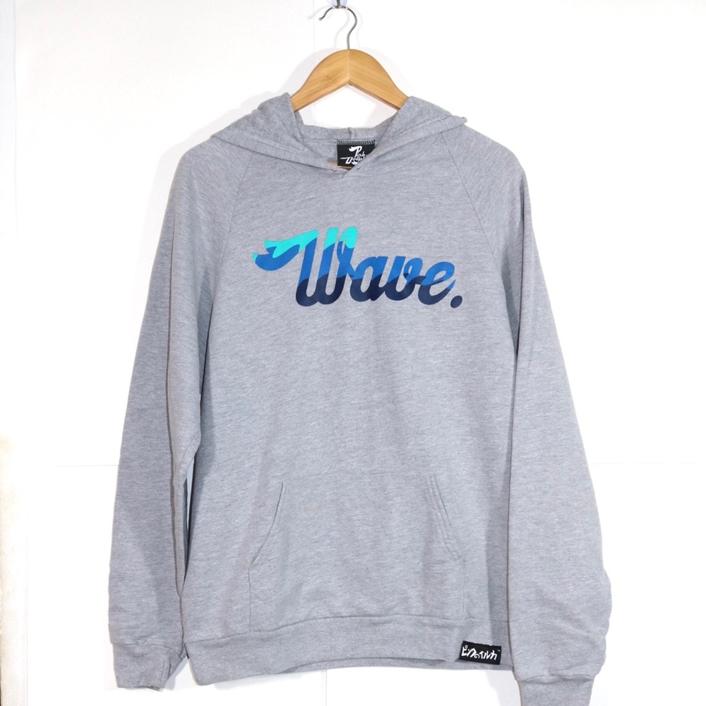 Men’s Pink Dolphin Grey Hoodie Wave 🌊